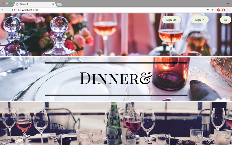 Dinner & (Landing Page)