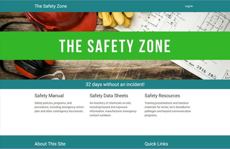 The Safety Zone, an Occupational Health & Safety portal